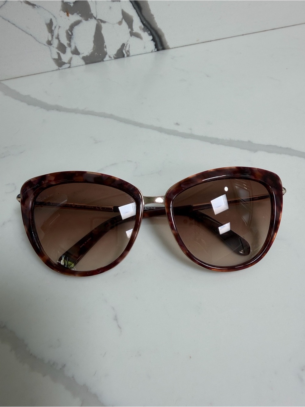 Kate Spade KANDIS Tortoiseshell Oversized Sunglasses